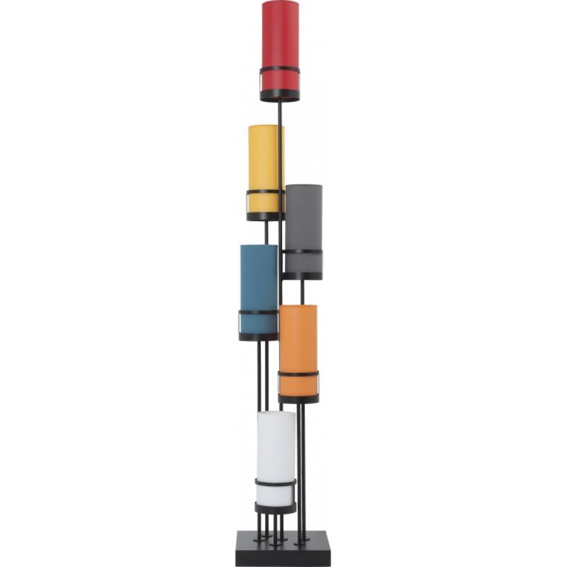 CASA Sixt Floor Lamp with Multicoloured Shades