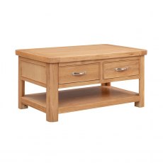 Chagford Oak  Coffee Table with 2 Drawers