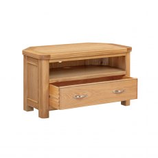 Chagford Oak Corner TV Unit
