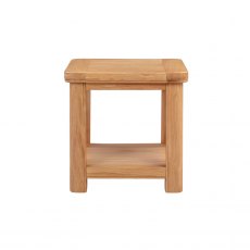 Chagford Oak  Lamp Table with Shelf