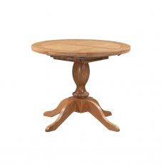 Chagford Oak 100cm Round Extending Dining Table