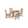 Papaya Chagford Oak 100cm Round Extending Dining Table