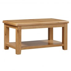 Kenton Oak Coffee Table with Shelf