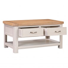 Chagford Painted Coffee Table with 2 Drawers