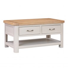 Chagford Painted Coffee Table with 2 Drawers