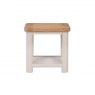 Papaya Chagford Painted Lamp Table with Shelf