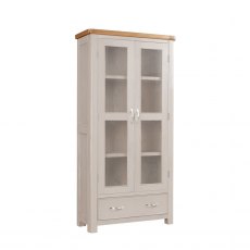 Chagford Painted Display Cabinet with Glass Doors