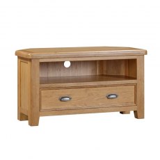 Kenton Oak Corner TV Unit