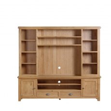 Kenton Oak Media Bookcase Top for XL TV Unit (top only)