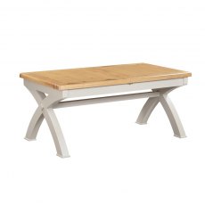 Kenton Painted Small Cross Leg Extending Dining Table