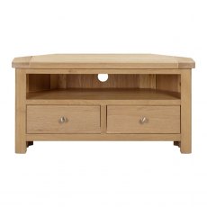 Farringdon Oak Corner TV Unit