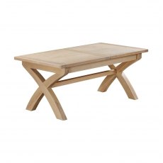 Farringdon Oak Cross Leg Extending Dining Table