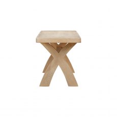 Farringdon Oak Cross Leg Bench