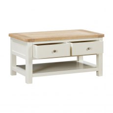 Farringdon Painted Coffee Table with 2 Drawers