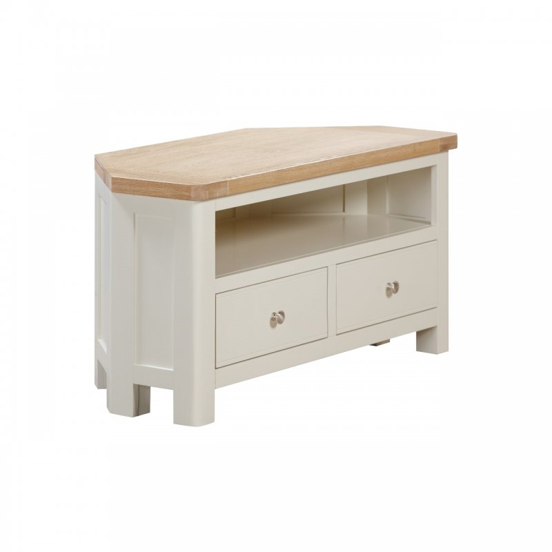 Papaya Farringdon Painted Corner TV Unit