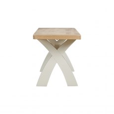 Farringdon Painted  Cross Leg Bench